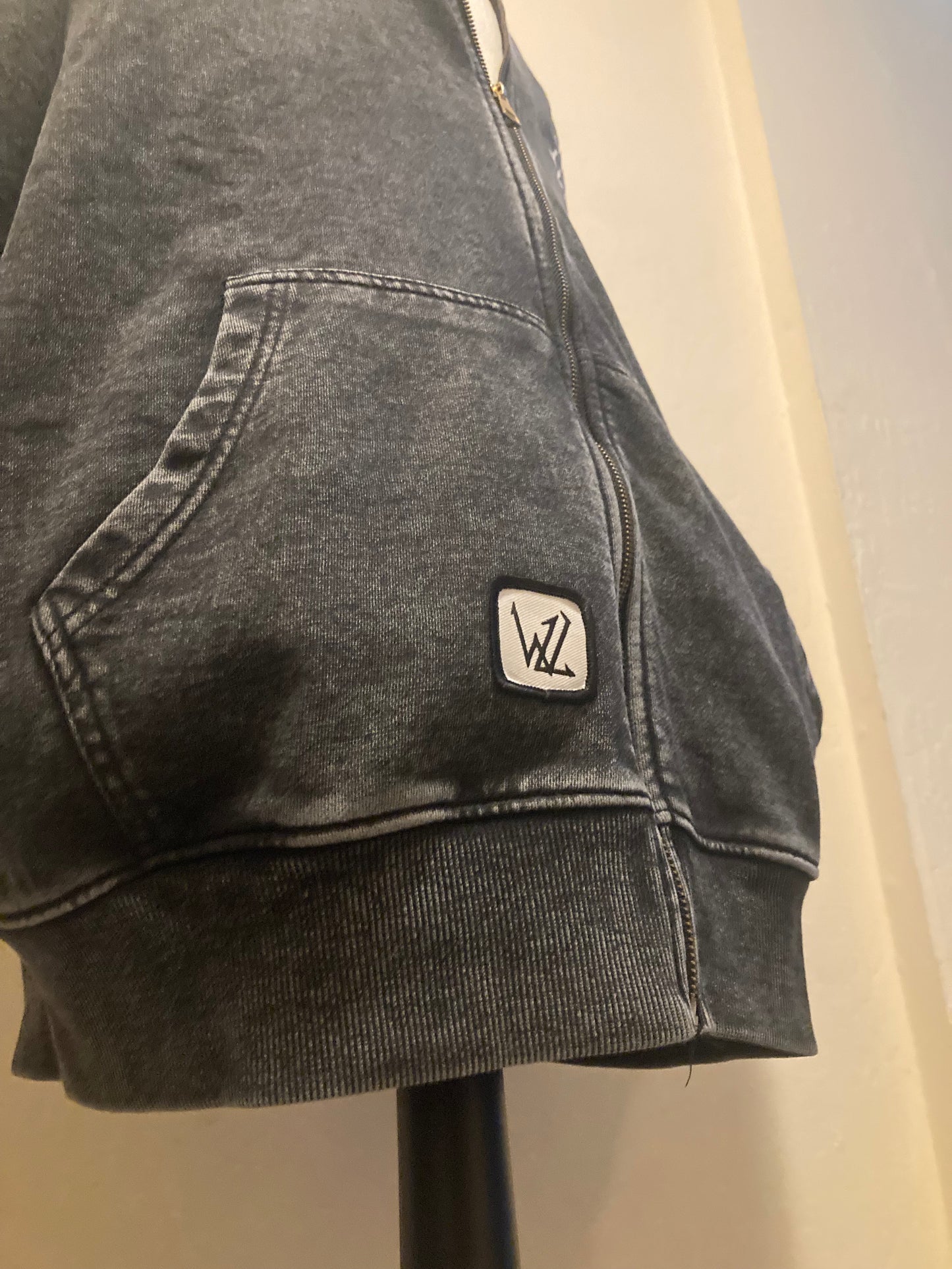 Wastd Life Red/Black Heart Front Zip Oversized Hoodie