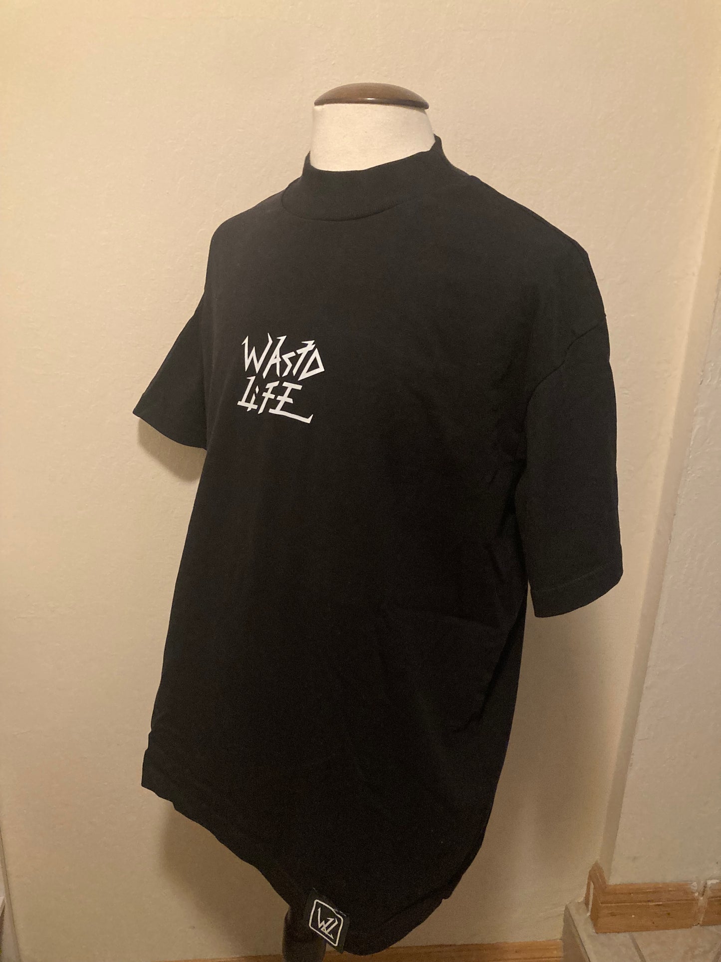WAstD LifE Logo Mock Neck Black or Off-White
